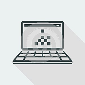 Grainy image - Flat minimal icon