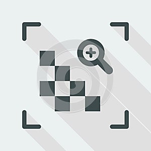 Grainy image - minimal flat icon