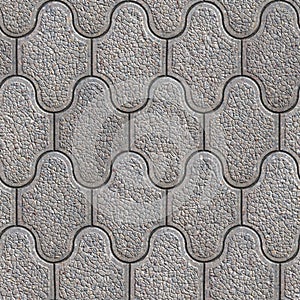 Grainy Paving Slabs. Seamless Tileable Texture. photo