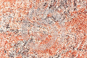 Grainy surface red gray granite, texture background