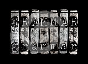 Grammar concept photo