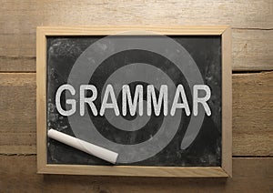 Grammar, Educational Linguistic Words Quotes Concept photo