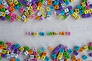Grammar, learning language concept, abc