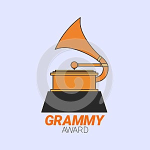 Grammy Award Vector Illustration Icon Grammy icon