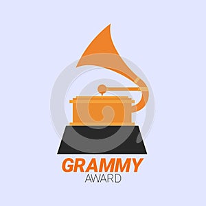 Grammy Award Vector Illustration Icon Grammy icon