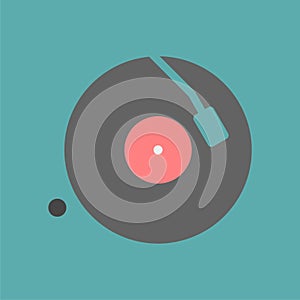 Gramophone icon, Vinyl player icon