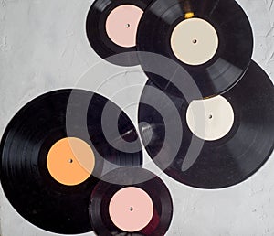 Gramophone record of different sizes