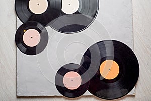 Gramophone record of different sizes