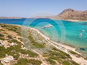 Gramvousa island and Balos Lagoon on Crete