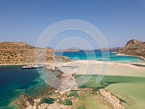 Gramvousa island and Balos Lagoon on Crete