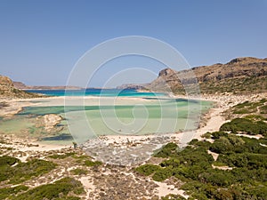 Gramvousa island and Balos Lagoon on Crete