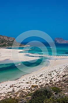 Gramvousa island and Balos Lagoon on Crete