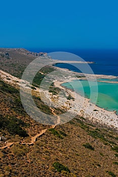 Gramvousa island and Balos Lagoon on Crete