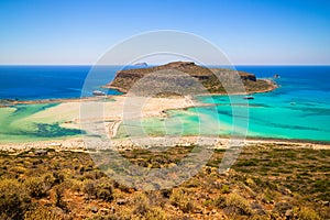 Gramvousa island and Balos lagoon, Crete, Greece