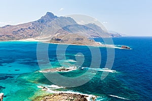 Gramvousa island near Crete, Greece. Balos beach.