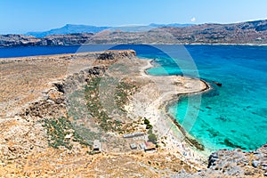 Gramvousa island near Crete, Greece. Balos beach.