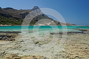 Gramvousa Peninsula at Balos Beach in Crete