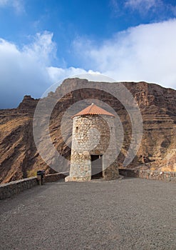 Gran Canaria, Barranco de Aldea, disused windmill photo