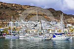 Gran Canaria holidays - beautiful Puerto de Mogan, popular tourist attraction. Canary islands