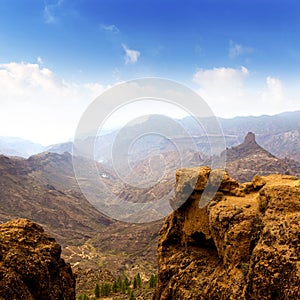 Gran canaria La culata view from Roque Nublo