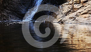 Gran Canaria, landscapes along the hiking route around the ravive Barranco del Toro at the southern part of the  island, full of c