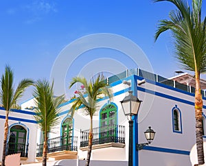 Gran canaria Puerto de Mogan white houses