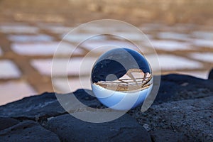 Gran Canaria, salt evaporation ponds photo