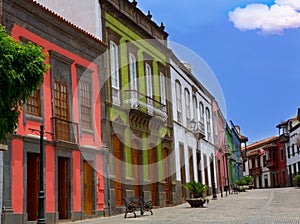 Gran Canaria Teror colorful facades photo