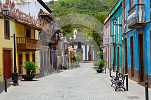 Gran Canaria Teror colorful facades photo