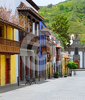 Gran Canaria Teror colorful facades