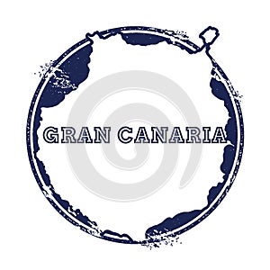 Gran Canaria vector map.