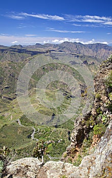 Gran Canaria, vertiginous view into Caldera de Tejeda photo