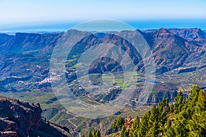 Gran Canaria viewed from Pico de las Nieves, Canary islands, Spain