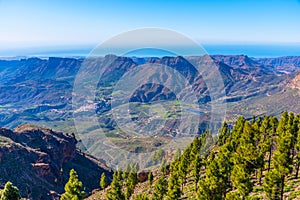 Gran Canaria viewed from Pico de las Nieves, Canary islands, Spain