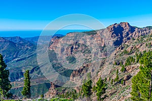 Gran Canaria viewed from Pico de las Nieves, Canary islands, Spain