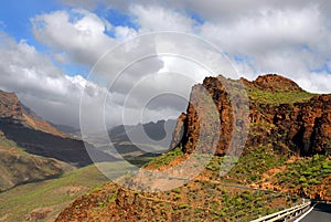 Gran Canary in vally mountain photo