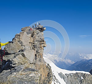 Gran Paradiso peak or summit. 4061m altitude, Italy