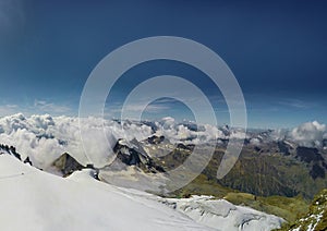 Gran Paradiso summit on Alps