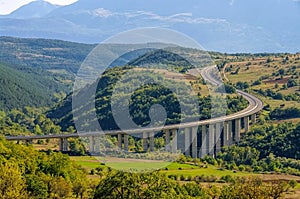 Gran Sasso freeway in Abruzzo