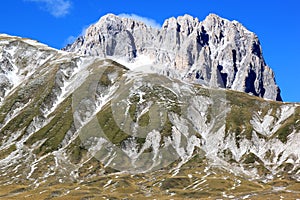Gran Sasso mountain in the Apennines, Italy