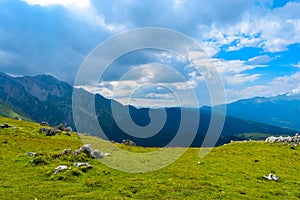 Gran Sasso mountains chain, Prati de Tivo, Teramo Province, Abruzzo Region, Italy