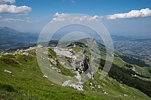 Gran Sasso National park. Abruzzo, Italy in summer season