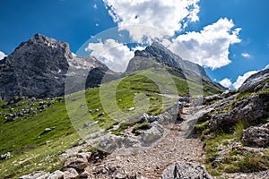 Gran Sasso National park. Abruzzo, Italy in summer season