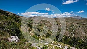 Gran Sasso National park. Abruzzo, Italy in summer season