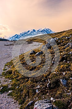 Gran Sasso National Park - Campo Imperatore plain - Abruzzo region in Italy