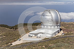 Gran Telescopio Canarias, Roque de los Muchachos Observatory ORM on La Palma, Canary Islands, Spain photo