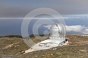 Gran Telescopio Canarias, Roque de los Muchachos Observatory ORM on La Palma, Canary Islands, Spain photo