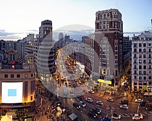 Gran via Madrid