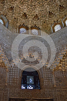 Hall of the Abencerrajes, The Alhambra, Granada Andalucia Spain.