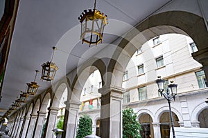 Granada Arcades in Angel Ganivet street